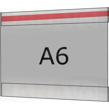 Plastová kapsa antireflexní A6 na šířku typ C 1x čirá samolepka PVC-MAT kapsa C A6Š - 1x čirá samolepka - 1 ks