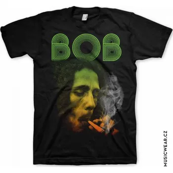 Pánská móda Bob Marley tričko, Smoking Da Erb, pánské L