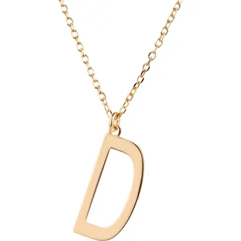 Náhrdelník Pozlacený stříbrný náhrdelník - písmeno D - AP531-0523