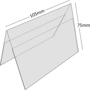 Plastový stojánek A 75 x 105 (A7) na šířku antireflexní A - 75 x 105 na šířku antireflexní - 1 ks