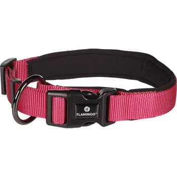 Obojek pro psa Obojek FLAMINGO Abbi třešňově červený (M) 2,5x45-50cm