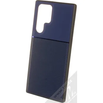 Pouzdro na mobilní telefon 1Mcz Noble Case ochranný kryt pro Samsung Galaxy S22 Ultra 5G tmavě modrá (dark blue)