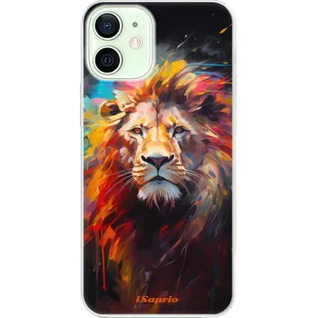 Pouzdro na mobilní telefon Odolné silikonové pouzdro iSaprio - Abstract Lion - iPhone 12 mini