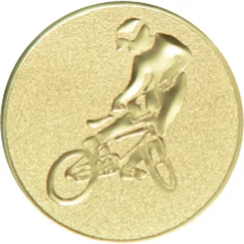 Emblém bmx, pr. 25 mm, zlato