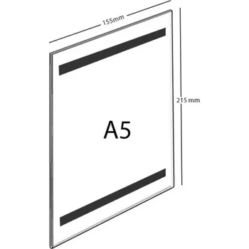 Plexi kapsa magnet A5 na výšku A5 PX-KP-V-Magnet - 1 ks