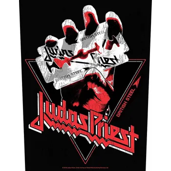 Nášivka Judas Priest nášivka na záda 30x27x36 cm, British Steel Vintage