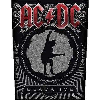 Nášivka AC/DC nášivka na záda 30x27x36 cm, Black Ice