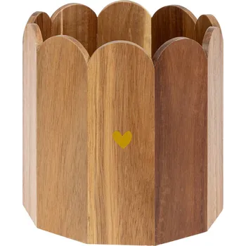 Květináč Atmosphera Obal na květináč z akáciového dřeva, Ø 18 cm