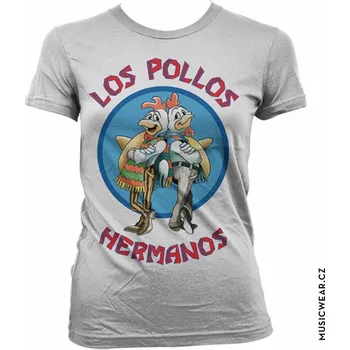 Dámské tričko Breaking Bad tričko, Los Pollos Hermanos White Girly, dámské S