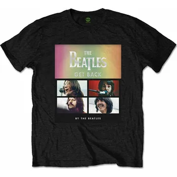 The Beatles tričko, Album Faces Gradient Black, pánské L