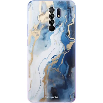 Pouzdro na mobilní telefon Odolné silikonové pouzdro iSaprio - Blue White Marble - Xiaomi Redmi 9