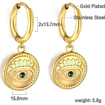 Náušnice Luxusní náušnice ve zlaté barvě - 719JG