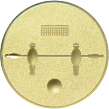 Emblém stolní fotbal, pr. 25 mm, zlato