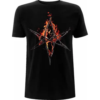 Pánské tričko Bring Me The Horizon tričko, Flaming Hex Black, pánské XL