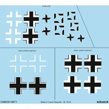 Plastikový model Eduard 1/48 Fw 190A-5 national insignia (EDUARD)