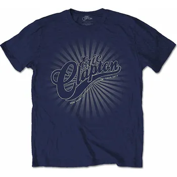 Pánská móda Eric Clapton tričko, Logo Rays Blue, pánské S