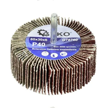 Brusný kotouč Kotouč brusný se stopkou, 80x30x6 mm, P80 GEKO