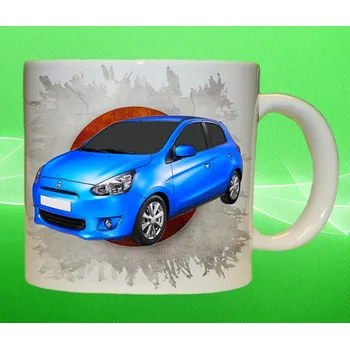 hrnek s Mitsubishi Space Star 75ml (hrneček s osobním autem Mitsubishi)