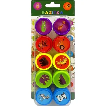 Dětské razítko Razítková sada - ZOO - 10 ks - PK60-11