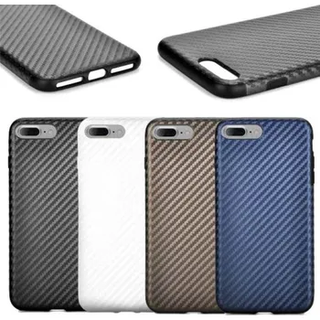 Pouzdro na mobilní telefon Carbonový ochranný kryt pro iPhone 7 Modrá