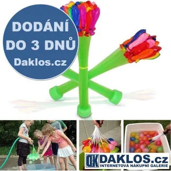 Balónek Vodní balónky / samoplnící bomby - 111 kusů + napouštěcí trubičky