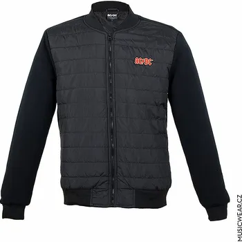 AC/DC prošívaná bunda, Classic Logo Black, pánská XL