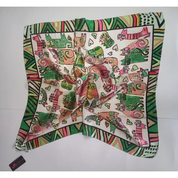 Šálek barevné kočky, zelený