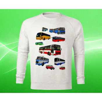 Pánská mikina mikina MIX autobusy dámská S (mikina s autobusem )