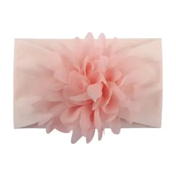 Kojenecké oblečení Dětská čelenka s květem - růžová