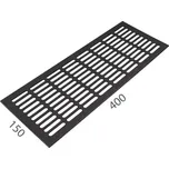 SRL - ALFA větrací mřížka šířka 150 x 400 mm 150 mm, 400 mm F8 - Černý elox