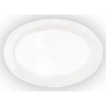 Letr Porcelánový oválný talíř Jane 35,5cm bílý