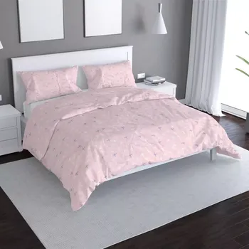 Povlečení Saténové povlečení Barevné křížky - Sablio - 140x200 / 90x70