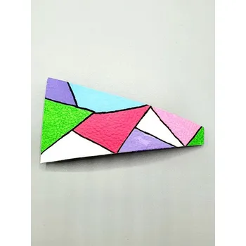 Kožená spona do vlasů barevná č.5