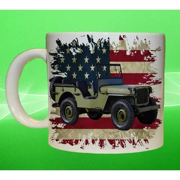 hrnek Jeep Willys MB 75ml (army hrnek vojenský hrneček)