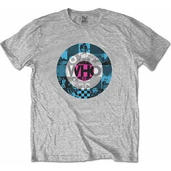 Pánská móda The Who tričko, Target Blocks Grey, pánské XXL