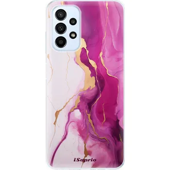 Odolné silikonové pouzdro iSaprio - Pink Gold Marble - Samsung Galaxy A23 / A23 5G