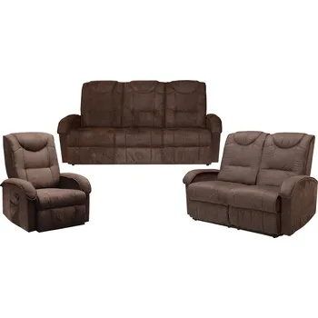 Sedací souprava IDEA nábytek Bob P43 3 + 2 + 1 hnědá