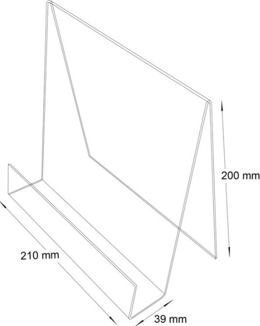 Plexi stojánek NTB Plexi stojánek NTB - 1 ks