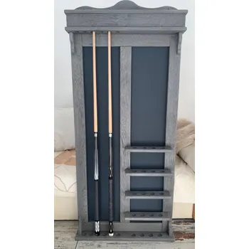 Stojan na tágo Wat14 Držák dub kartáčovaný na 6 tág + 20 koulí