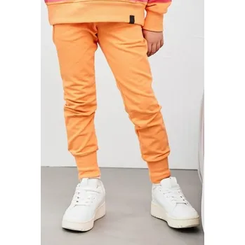 Dívčí oblečení Dívčí teplákové kalhoty AFK - pomerančové - 104/110