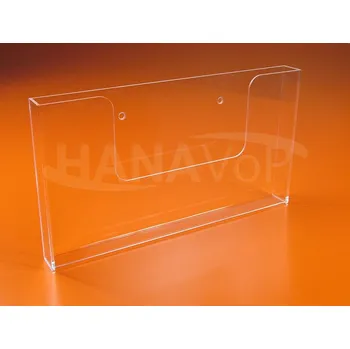 Plexi zásobník na zeď A3 na šířku Plexi zásobník A3 šířka - 1 ks