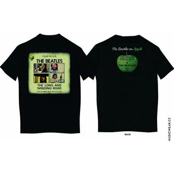 Pánská móda The Beatles tričko, Long &amp; Winding Road , pánské XXL