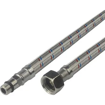 flexi hadice Připojovací flexi hadička 100 cm 3/8" x M10, nerez oplet, k připojení vodovodní baterie