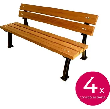 Zahradní lavice Lavička TREKO, sada 4 kusy
