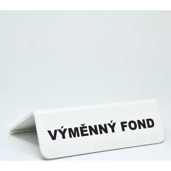 Zarážka na knihu Rozřaďovač s nápisem - VÝMĚNNÝ FOND