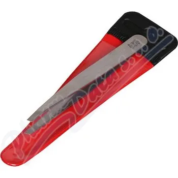 Péče o řasy a obočí SOLINGEN CE-2501R Kosmetická pinzeta šikmá nerez