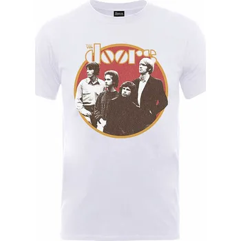 Pánská móda The Doors tričko, Retro Circle White, pánské XL