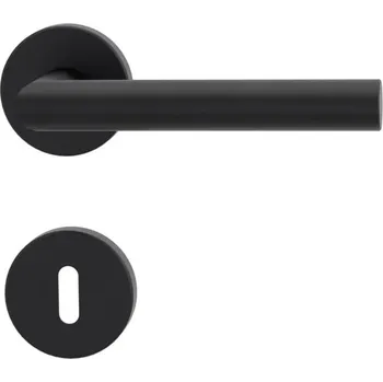 Dveřní kování GK - LUCIA - R rozety BB, klika/klika Grafit černá (78)