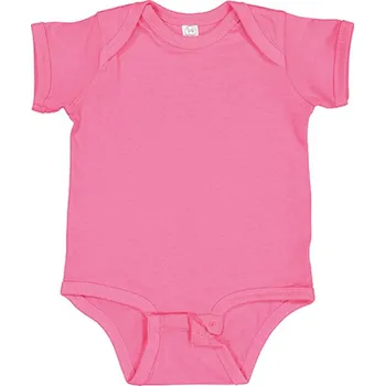 Kojenecký body Rabbit Skins Kojenecké body s krátkým rukávem 4424EU Hot Pink 6 months