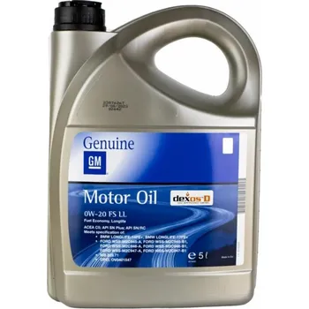 Motorový olej Opel GM Motor Oil Dexos D FS LL 0W-20 5l